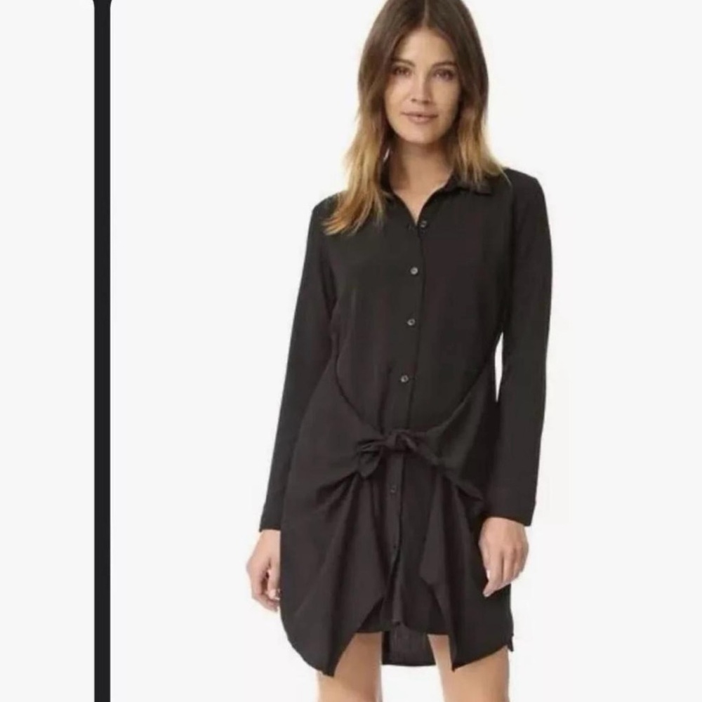 Elegant Black Shirt Dress